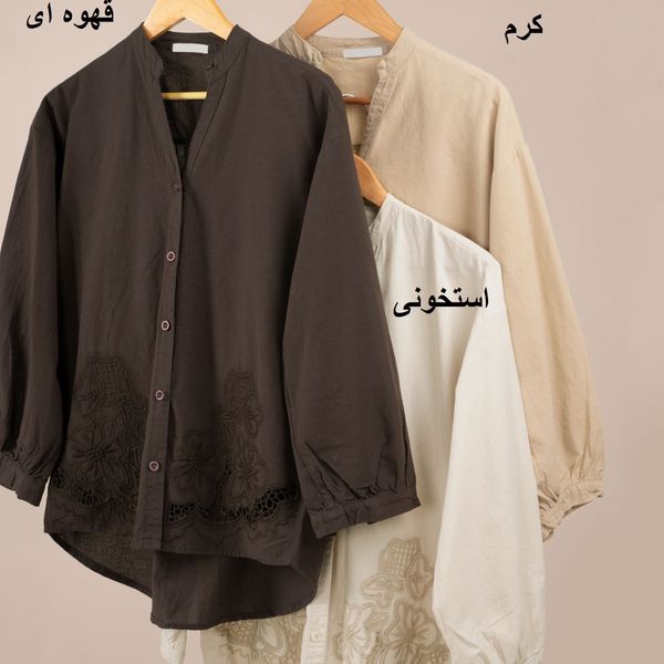 شومیز گل برجسته شنتیا پاد