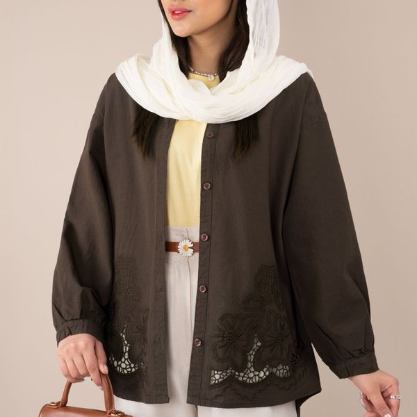 شومیز گل برجسته شنتیا پاد
