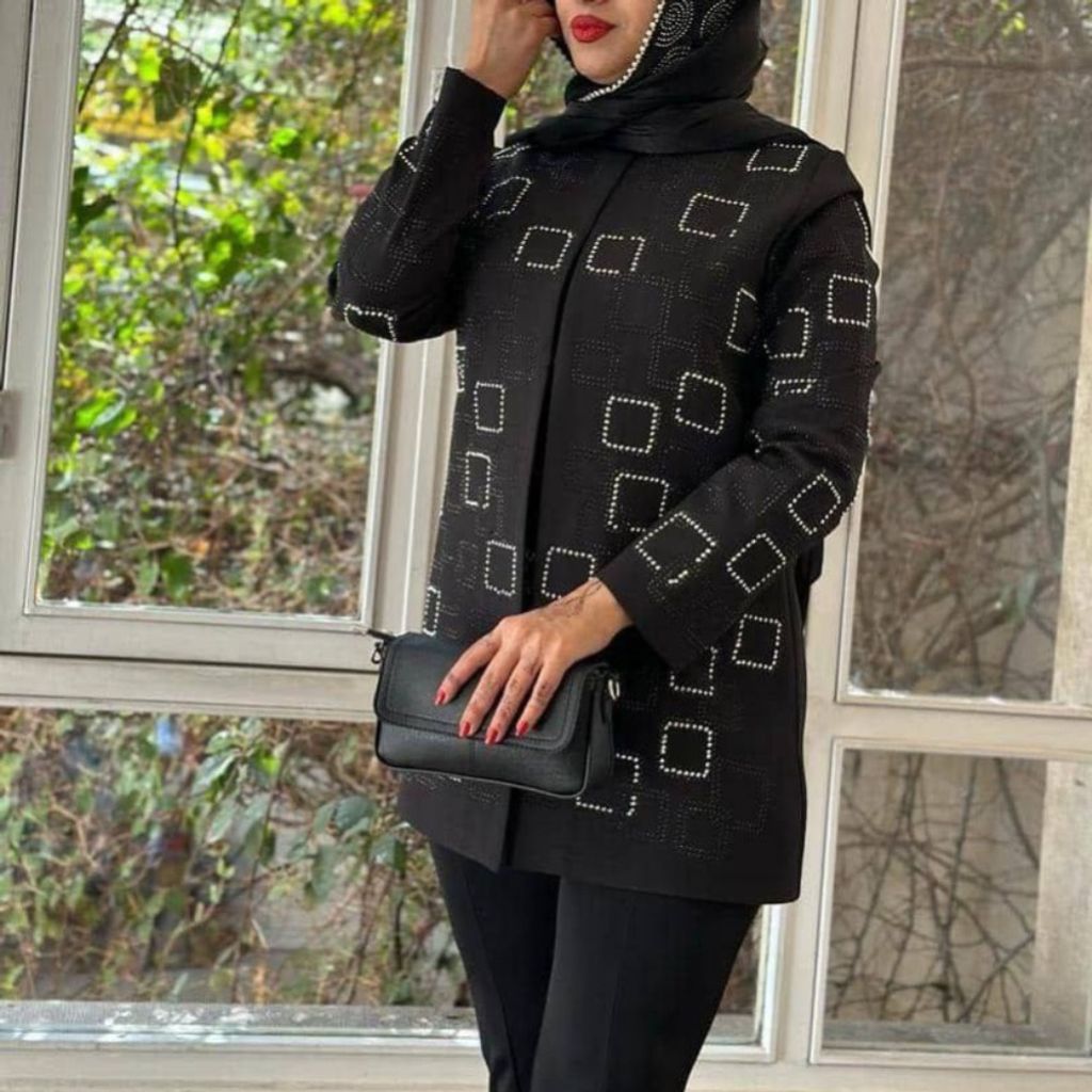 فروش اینترنتی کت زنانه مازراتی نگینی مربعی