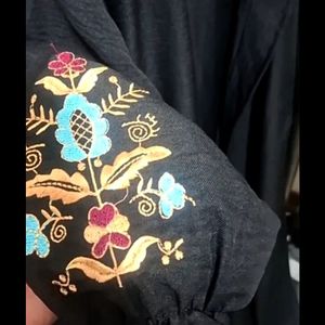 خرید آنلاین کفتان زنانه صوفیا گلدوزی شده
