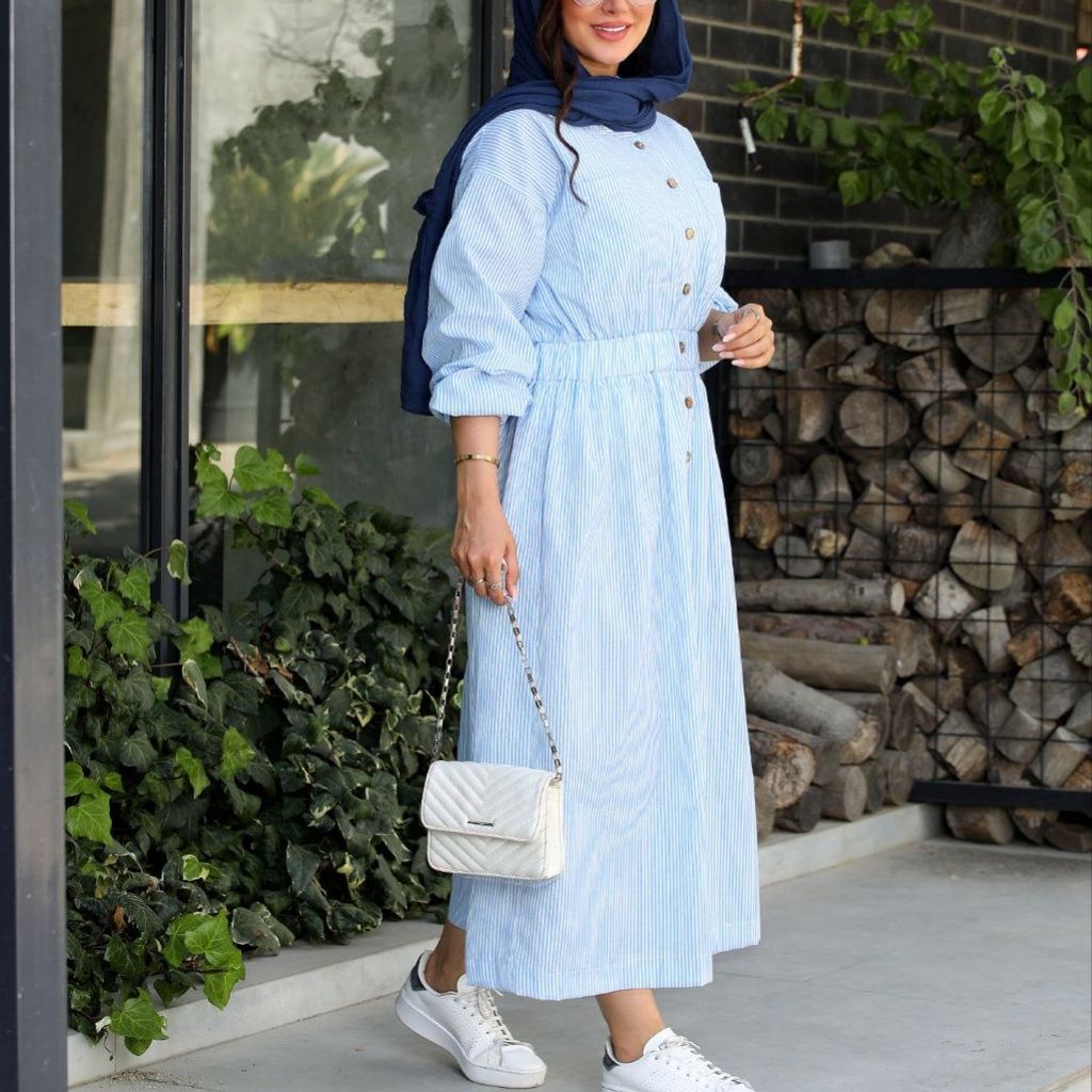 خرید آنلاین سارافن زنانه راه راه