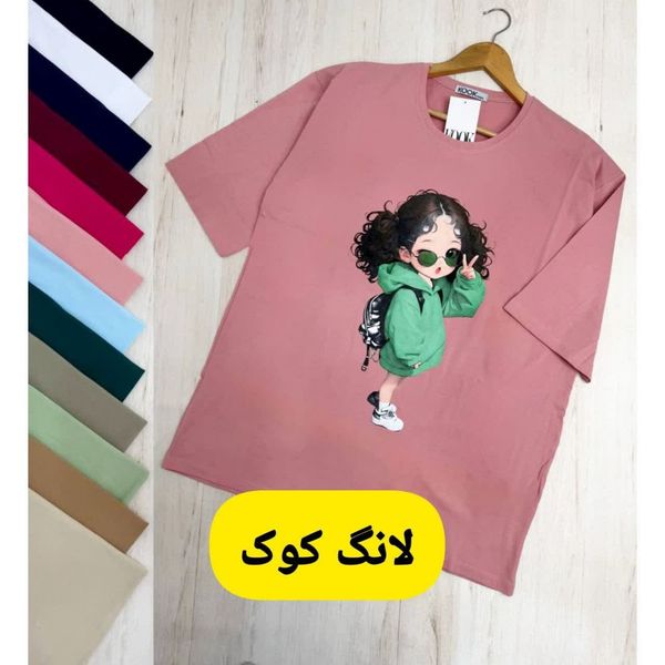 تیشرت لانگ برند کوک زنانه tsh354