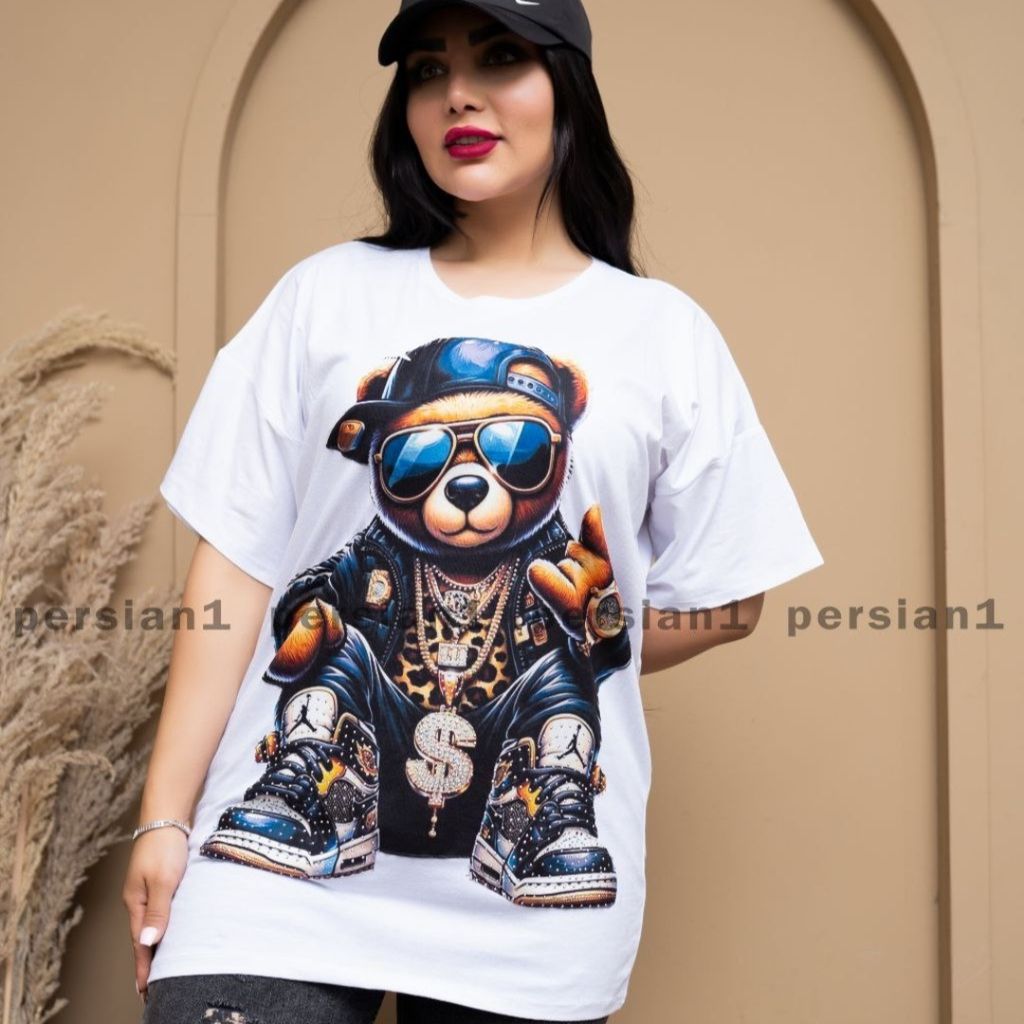 خرید آنلاین تیشرت لانگ خرس