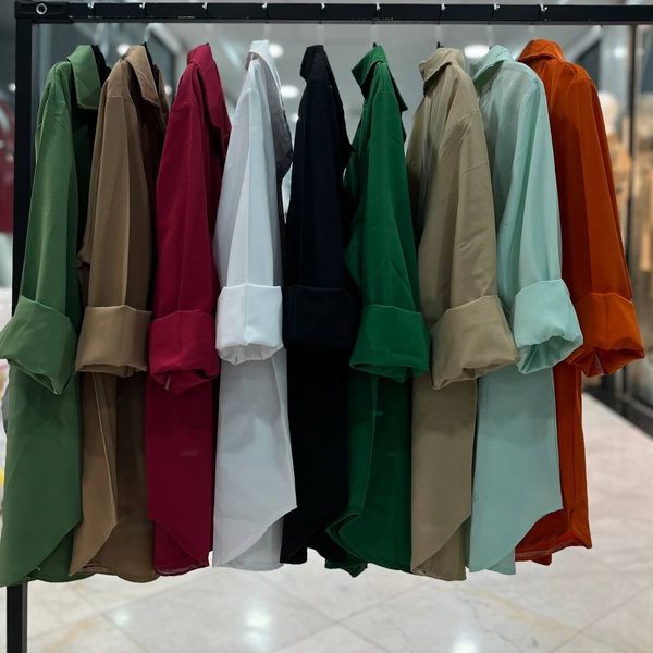 شومیز پیراهنی تک جیب داکرون