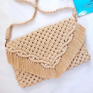 فروش اینترنتی کیف ساحلی مکرومه بافی