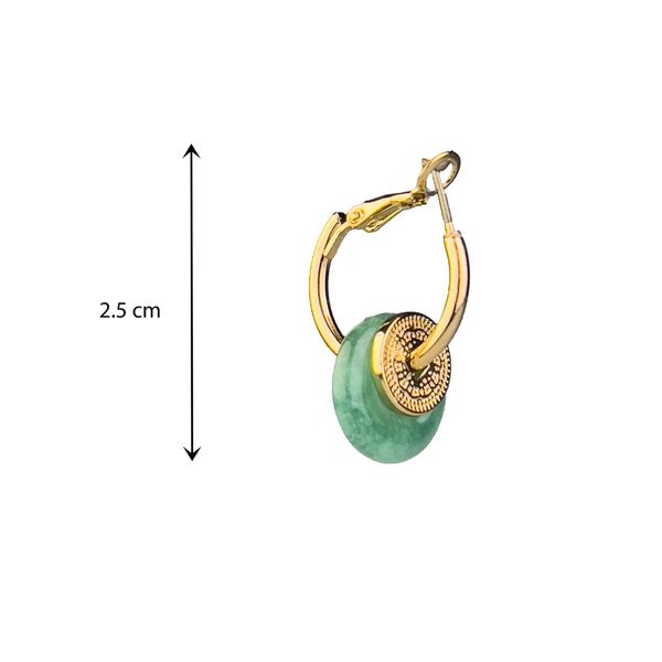 گوشواره حلقه ای آویزدار - Gosh - 016