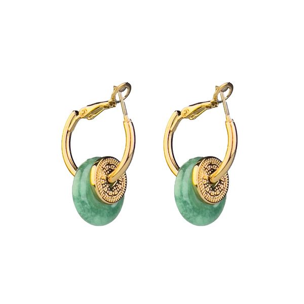 گوشواره حلقه ای آویزدار - Gosh - 016
