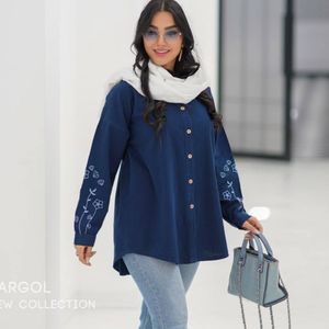 خرید اینترنتی شومیز گلدوزی زنانه و دخترانه فریبا