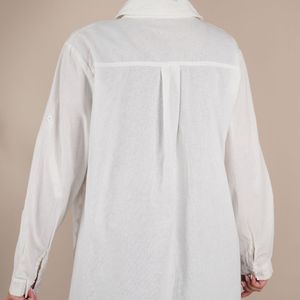قیمت ارزان شومیز بغل دکمه رنگی سولین پاد