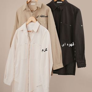 قیمت ارزان شومیز بغل دکمه رنگی سولین پاد