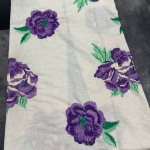 خرید آنلاین لینن سوزندوزی طرح رز