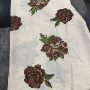 خرید انلاین لینن سوزندوزی طرح رز