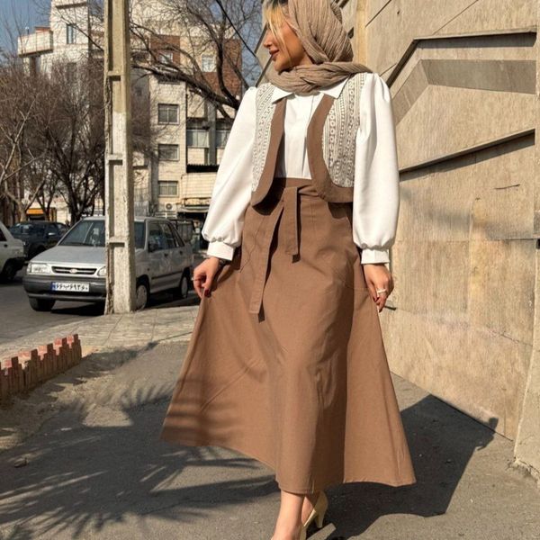 ژیله دامن ست لنین حوریه