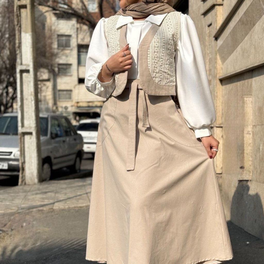 خرید انلاین ژیله دامن ست لنین حوریه