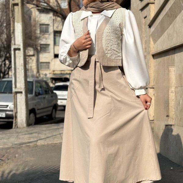 ژیله دامن ست لنین حوریه