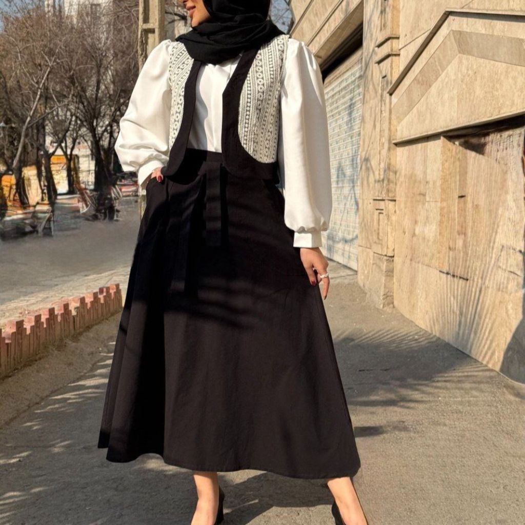 خرید اینترنتی ژیله دامن ست لنین حوریه
