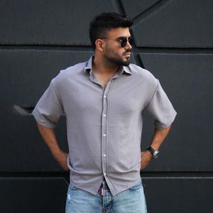 خرید اینترنتی پیراهن آستین کوتاه مردانه مدل باکسی