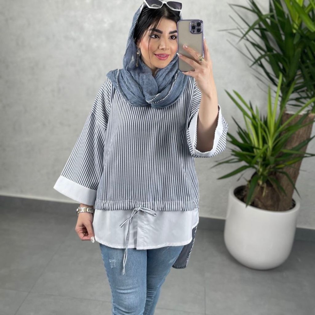 خرید آنلاین تونیک قواره دار طرح نویان