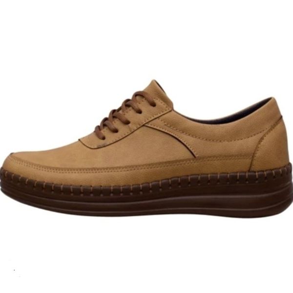 کفش زنانه مدل فرشته کفی طبی و خارپاشنه رنگ کرم