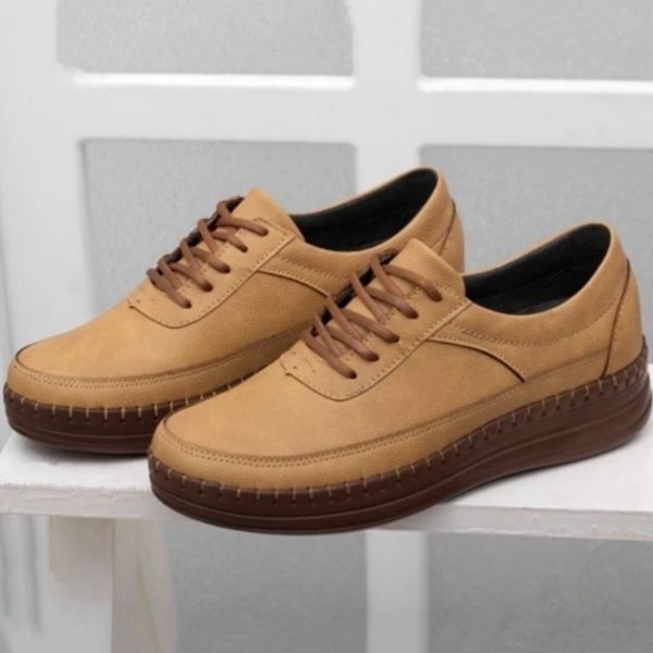 کفش زنانه مدل فرشته کفی طبی و خارپاشنه رنگ کرم