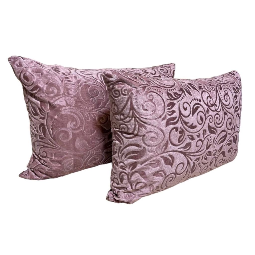 خرید آنلاین روبالشی مخمل ساده مدل سوما بسته 2 عددی