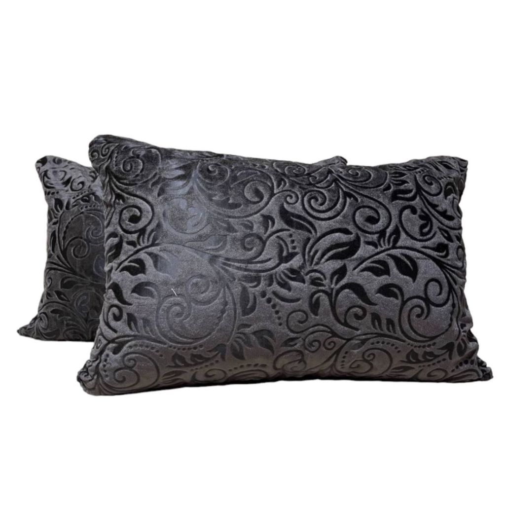 خرید اینترنتی روبالشی مخمل ساده مدل سوما بسته 2 عددی