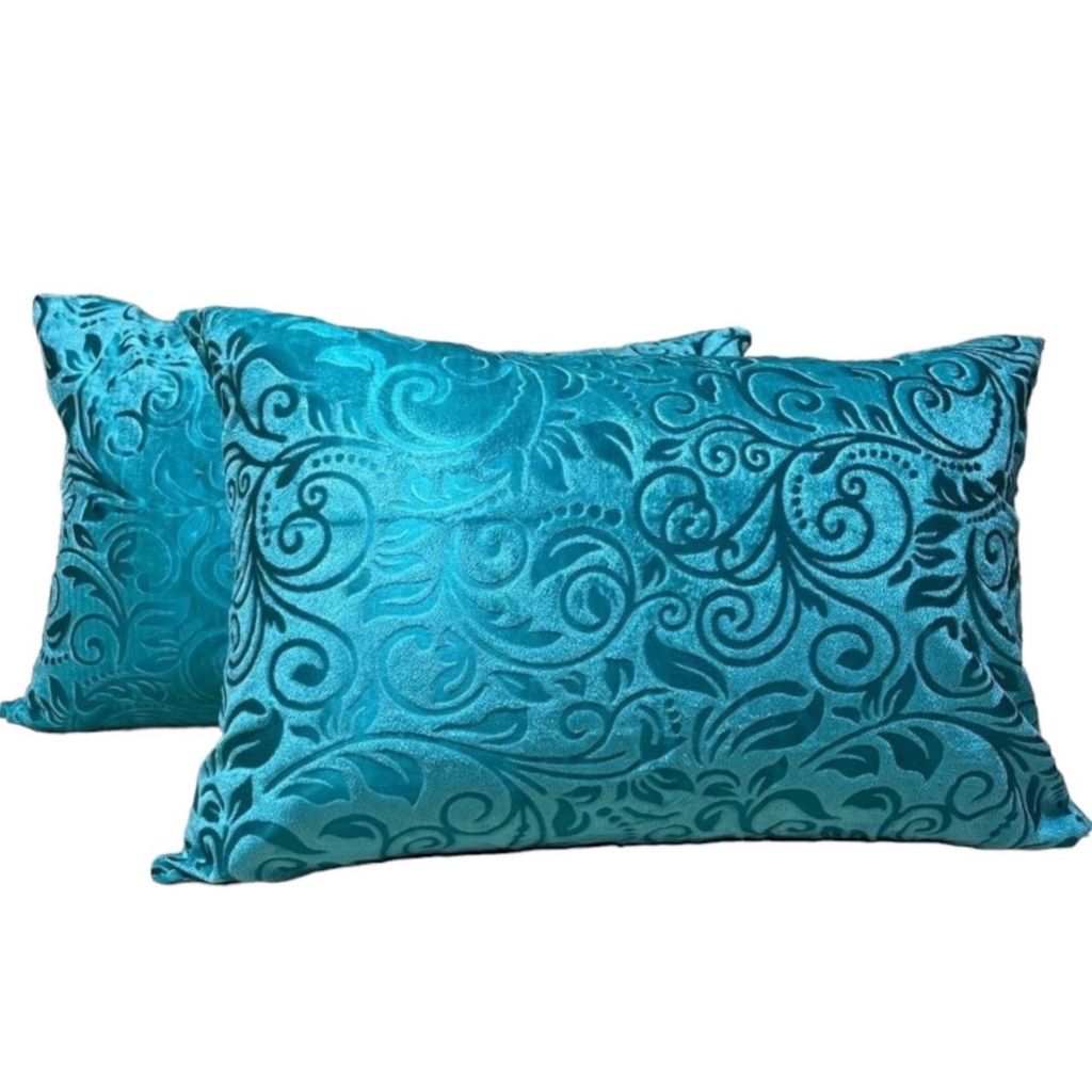 خرید اینترنتی روبالشی مخمل ساده مدل سوما بسته 2 عددی