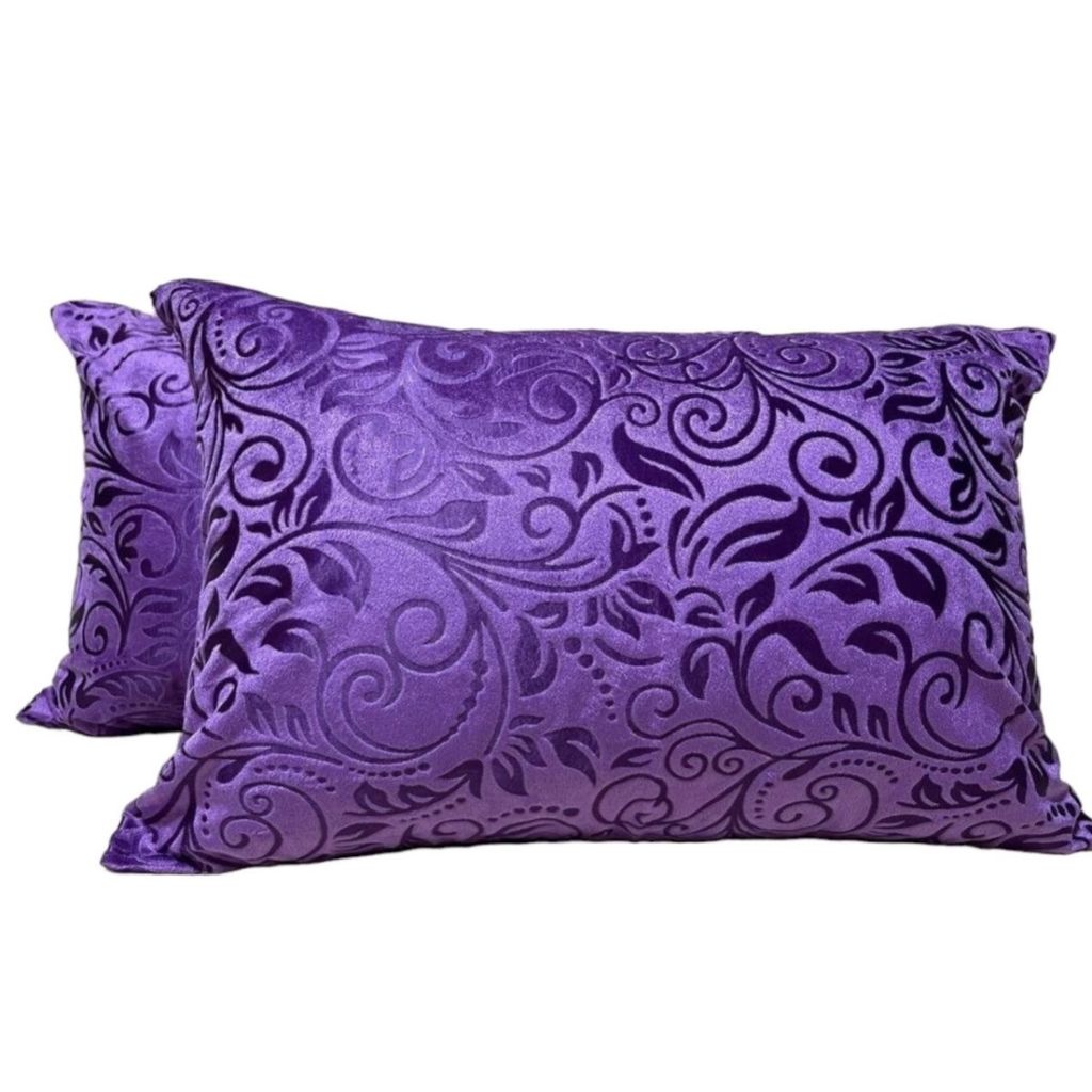 فروش اینترنتی روبالشی مخمل ساده مدل سوما بسته 2 عددی