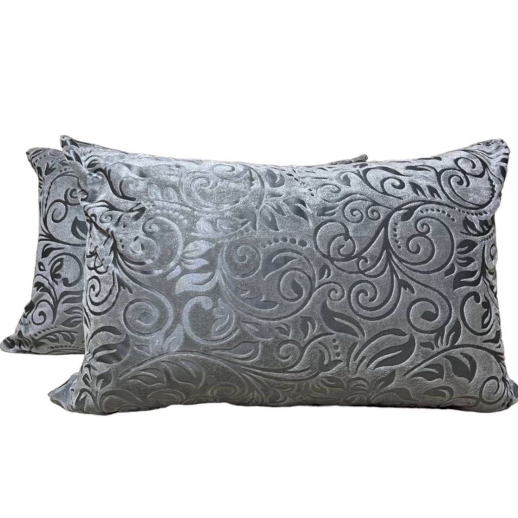 خرید آنلاین روبالشی مخمل ساده مدل سوما بسته 2 عددی