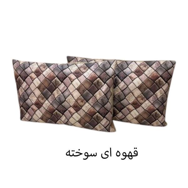 روبالشی مخمل استون مدل 3بعدی بسته 2 عددی