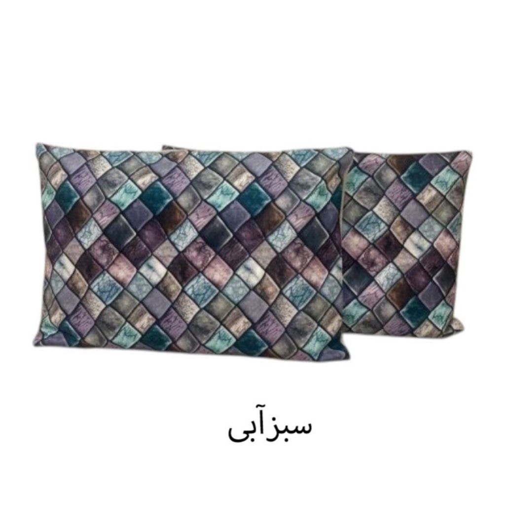 قیمت روبالشی مخمل استون مدل 3بعدی بسته 2 عددی