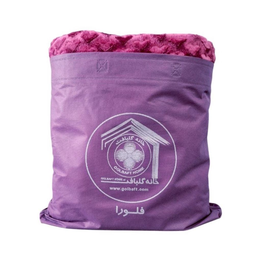 فروش اینترنتی پتو مسافرتی گلبافت مدل فلورا یکنفره سایز 220*160