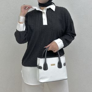 تونیک یقه دار دو دکمه بانک