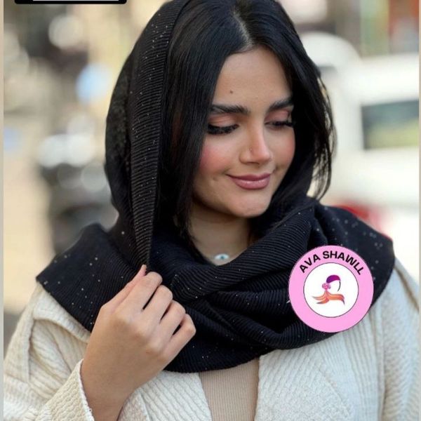 شال اکلیلی بهاره شیک زنانه پلیسه