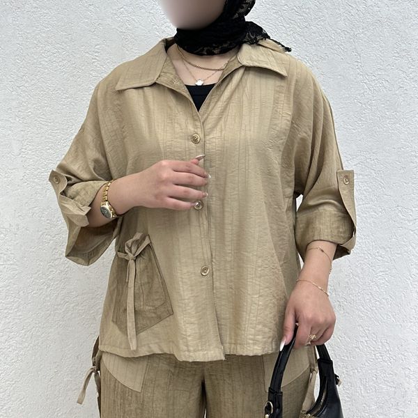شومیز جیب رنگی بانک