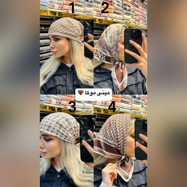 مینی اسکارف نخ پنبه تابستانه