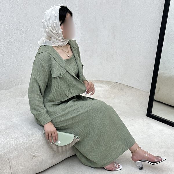 ست کت و دامن پیشبندی بانک