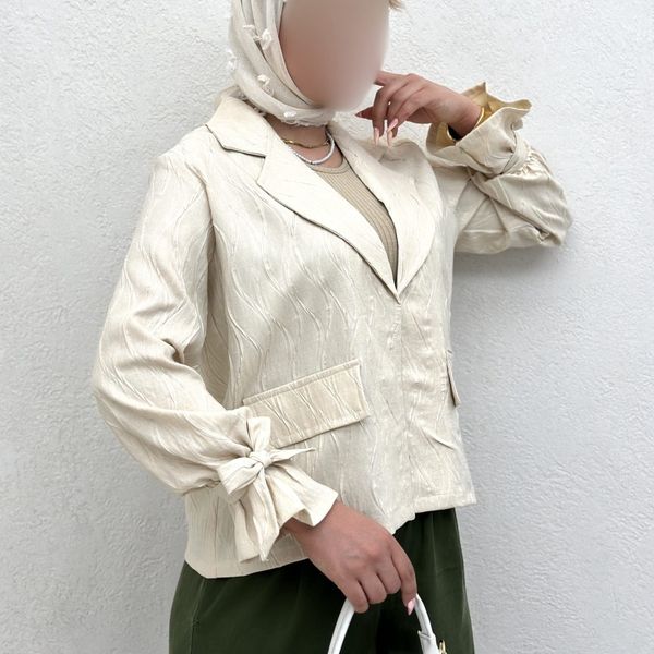 کت آستین چین آبشاری بانک