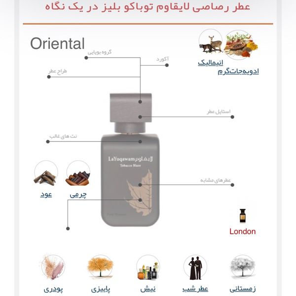 عطر ادکلن رصاصی لایقاوم توباکو بلیز | Rasasi La Yuqawam Tobacco Blaze