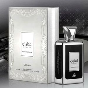 خرید اینترنتی عطر ادکلن لطافه اعجازی نقره ایی (Lattafa Ejaazi Intensive Silver)