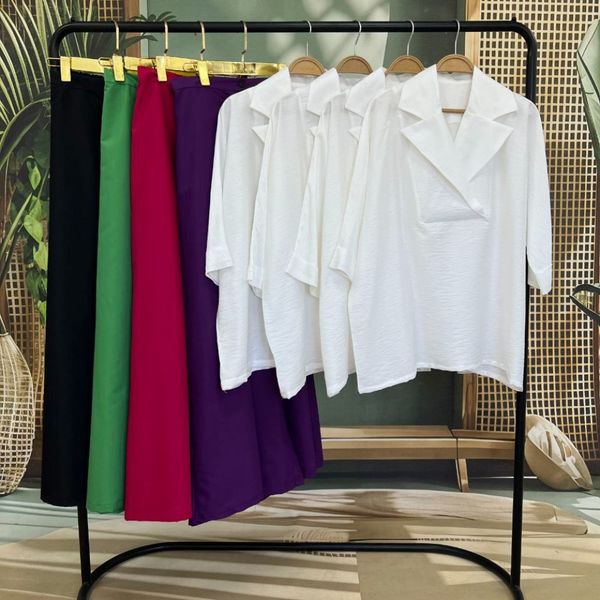 ست شومیز و شلوار دامنی