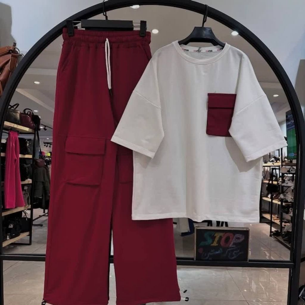 قیمت ارزان ست تیشرت شلوار کارگو