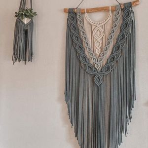 فروش اینترنتی دیوارکوب اویز مکرومه طرح چمستان