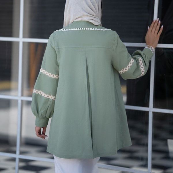 مانتو لینن عروسکی مدل وشان 2