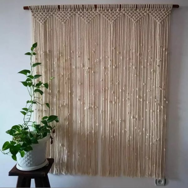 پرده مکرومه بافی کاربردی و شیک