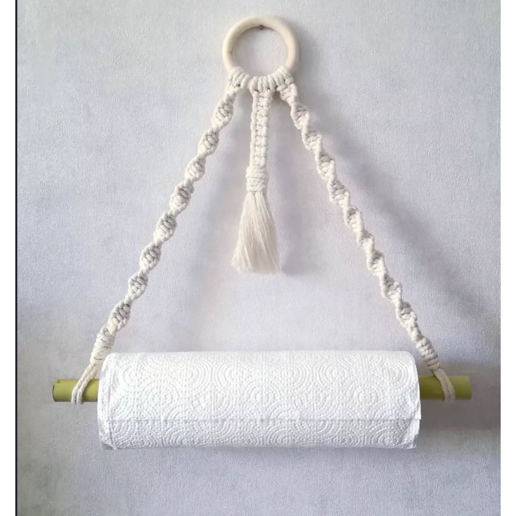 مشخصات نگهدارنده دستتمال مکرومه طرح فرشته