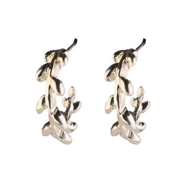گوشواره حلقه ای طرح شاخه - Gosh - 024