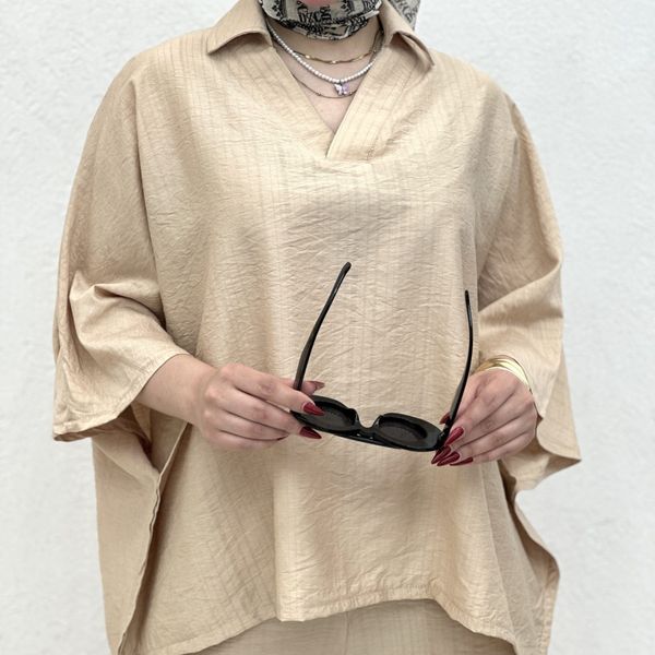 ست دوتیکه پانچ و شلوار بانک