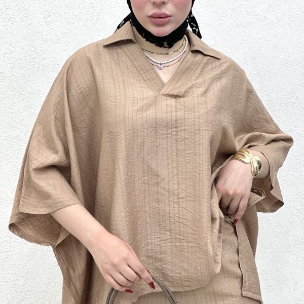 ست دوتیکه پانچ و شلوار بانک