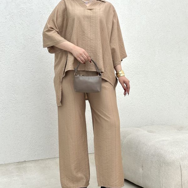 ست دوتیکه پانچ و شلوار بانک